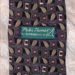 Peter Thomas 100% Silk Tie Printed in Italy USmade
